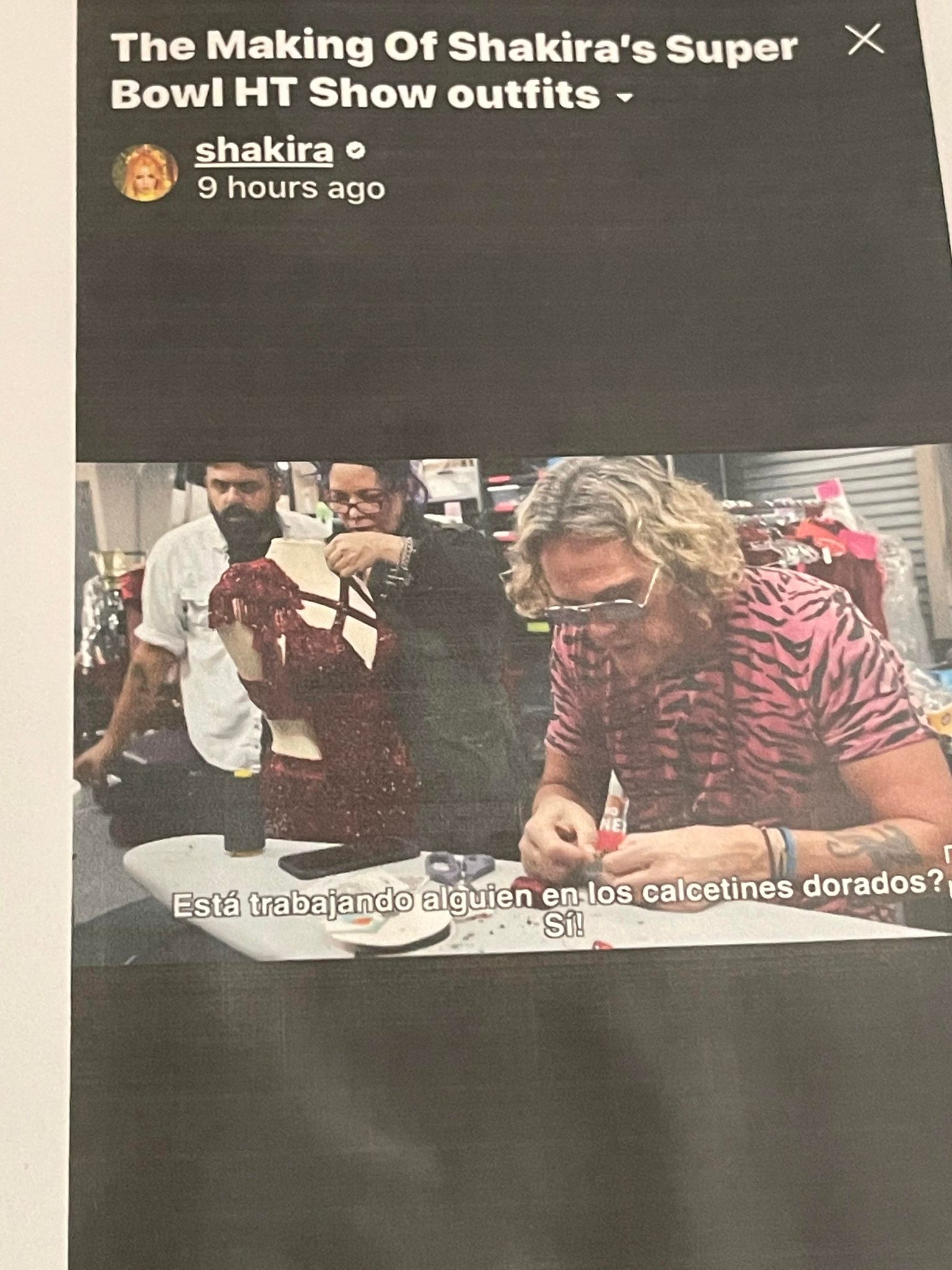 Gina Vinceza - Shakira Superbowl Halftime Show